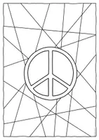 Vorschau - Mal- und Bastelvorlagen - 10 Malvorlagen für den Frieden / Ukraine - Mosaik, Peace, Taube & Flagge - Seite 2