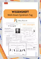 Vorschau - Arbeitsblätter - Wissensheft Welt-Down-Syndrom-Tag (inkl. Lösungen) - Deckblatt