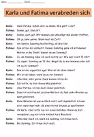 Aperçu - Feuilles d'exercices - deux dialogues "sich verabreden" avec grammaire verbes réfléchis - Allemand - Page de couverture