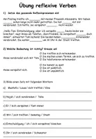 Aperçu - Feuilles d'exercices - deux dialogues "sich verabreden" avec grammaire verbes réfléchis - Allemand - Page 3