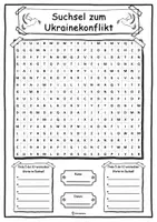 Vorschau - Unterrichtsreihen - Suchsel zum Ukrainekonflikt - Krieg in der Ukraine - differenziert (Buchstabengitter) - Seite 2