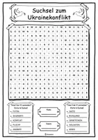 Vorschau - Unterrichtsreihen - Suchsel zum Ukrainekonflikt - Krieg in der Ukraine - differenziert (Buchstabengitter) - Seite 3
