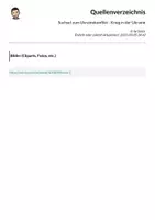 Vorschau - Unterrichtsreihen - Suchsel zum Ukrainekonflikt - Krieg in der Ukraine - differenziert (Buchstabengitter) - Seite 1