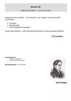 Vorschau - Klassenarbeiten - Klausur mit EHZ - Gedichtanalyse - Eichendorff - Der Morgen - Romantik - Lyrik - Interpretation - Seite 3
