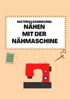 Vorschau - Arbeitsblätter - Materialsammlung- Nähmaschine - Deckblatt
