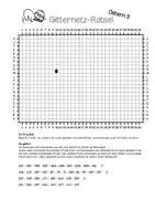 Vorschau - Arbeitsblätter - Gitternetzrätsel Frühling / Ostern - Koordinatensystem Klasse 5 - Seite 3