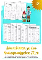 Vorschau - Arbeitsblätter - Arbeitsblätter zu Analogieaufgaben/Zwergen-Riesenaufgaben im ZR 20 - Deckblatt