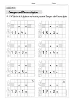Vorschau - Arbeitsblätter - Arbeitsblätter zu Analogieaufgaben/Zwergen-Riesenaufgaben im ZR 20 - Seite 2