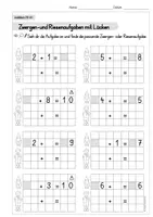 Vorschau - Arbeitsblätter - Arbeitsblätter zu Analogieaufgaben/Zwergen-Riesenaufgaben im ZR 20 - Seite 3