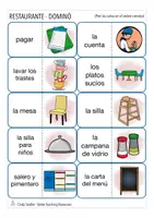 Aperçu - Jeux - en el restaurante / la comida Español juego DOMINÓ Espagnol - Page 2