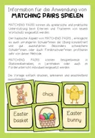 Vorschau - Spiele - EASTER - Matching Pairs - Seite 1