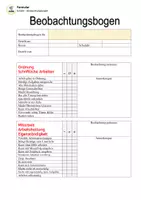 Vorschau - Lehrpläne/Lehrermaterial - Formular: Schüler-Beobachtungsbogen - Seite 2