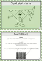 Vorschau - Arbeitsblätter - Geometrie: Kartei und MINI-Heft Geodreieck (rechte Winkel, Parallelen, Geraden) #fetzige55Nr2 - Seite 1