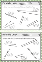 Vorschau - Arbeitsblätter - Geometrie: Kartei und MINI-Heft Geodreieck (rechte Winkel, Parallelen, Geraden) #fetzige55Nr2 - Seite 3