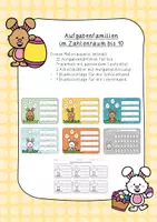 Vorschau - Arbeitsblätter - Aufgabenfamilien im Zahlenraum bis 10 (Frühling/Ostern) - Deckblatt