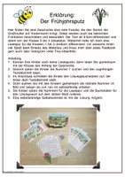Vorschau - Arbeitsblätter - Lesespurgeschichte Frühling Leseverständnis Klasse 1 -4 Deutsch Grundschule - Seite 1