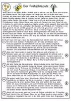 Vorschau - Arbeitsblätter - Lesespurgeschichte Frühling Leseverständnis Klasse 1 -4 Deutsch Grundschule - Seite 2