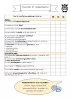 Vorschau - Arbeitsblätter - Checkliste Tierbeschreibung Tier beschreiben Klasse 5/6 Deutsch Schreibkonferenz - Seite 2