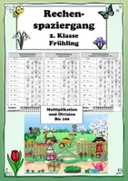 Vorschau - Arbeitsblätter - Bündel Materialpaket Mathe Division Multiplikation Addition Subtraktion schriftlich - Seite 1