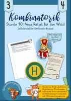 Vorschau - Stundenentwürfe - Stunde 10 Kombinatorik neue Rätsel für den Wald - Deckblatt