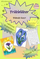 Vorschau - Arbeitsblätter - Frühblüher Kunst Suchsel Malvorlage - Deckblatt