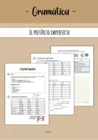 Vorschau - Arbeitsblätter - El pretérito imperfecto - Arbeitsblätter - Deckblatt