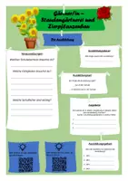 Vista previa - Hojas de trabajo - Perfil profesión "Horticultura ornamental" alemán - página 1
