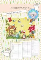 Vorschau - Arbeitsblätter - Lesespur: Frühling im Garten - Deckblatt