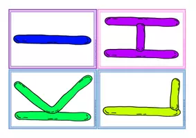 Vorschau - Bildkarten - Knetvorlagen Buchstaben - Seite 3