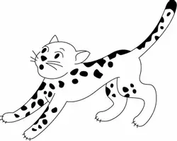 Aperçu - Matériel pour travaux manuels / dessin - Coloriage Léopard - Page de couverture