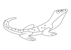 Aperçu - Matériel pour travaux manuels / dessin - Coloriage Lézard - Page de couverture