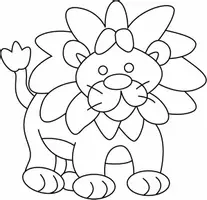 Aperçu - Matériel pour travaux manuels / dessin - Coloriages Lion - Page 1