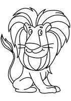 Aperçu - Matériel pour travaux manuels / dessin - Coloriages Lion - Page de couverture