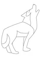 Aperçu - Matériel pour travaux manuels / dessin - Coloriage Loup - Page de couverture