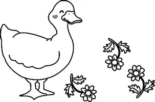 Aperçu - Matériel pour travaux manuels / dessin - Coloriages Oie - Page 1