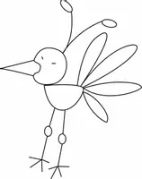 Aperçu - Matériel pour travaux manuels / dessin - Coloriages Oiseau - Page de couverture
