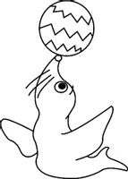 Aperçu - Matériel pour travaux manuels / dessin - Coloriages Otarie - Page de couverture