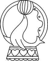Aperçu - Matériel pour travaux manuels / dessin - Coloriages Otarie - Page 3