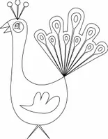 Aperçu - Matériel pour travaux manuels / dessin - Coloriages Paon - Page de couverture