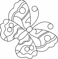 Aperçu - Matériel pour travaux manuels / dessin - Coloriages Papillon - Page 1