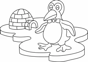 Aperçu - Matériel pour travaux manuels / dessin - Coloriages Pingouin - Page 1