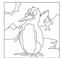 Aperçu - Matériel pour travaux manuels / dessin - Coloriages Pingouin - Page de couverture