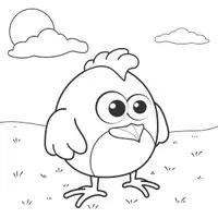 Aperçu - Matériel pour travaux manuels / dessin - Coloriages Poule - Page de couverture