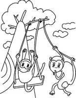Aperçu - Matériel pour travaux manuels / dessin - Coloriages Singe - Page 3