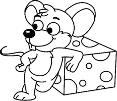 Aperçu - Matériel pour travaux manuels / dessin - Coloriages Souris - Page de couverture
