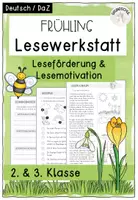 Vorschau - Arbeitsblätter - Lesewerkstatt: Frühling (2. Klasse - 3. Klasse) - Deckblatt