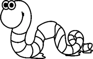 Aperçu - Matériel pour travaux manuels / dessin - Coloriages Ver de terre - Page de couverture