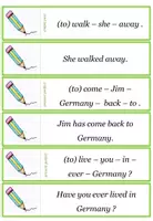 Vorschau - Aufgabenkarten - Englisch: Schüttelsätze - Übungskarten - Seite 2