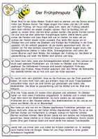 Vorschau - Arbeitsblätter - Lesespaziergang Frühling Leseverständnis Klasse 3- 4 Grundschule Lesen - Seite 2