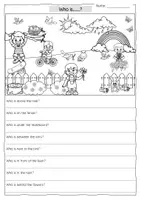 Vorschau - Arbeitsblätter - ENGLISCH - Who is under/ in/ above/ ..... - Seite 2